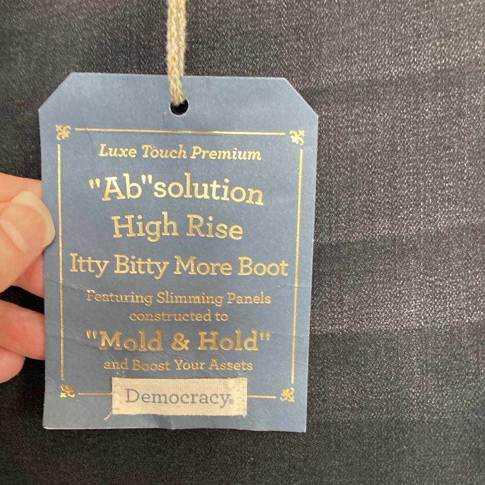 Democracy ab solution high rise itty bitty more boot jean raw hem 14 - Picture 14 of 17